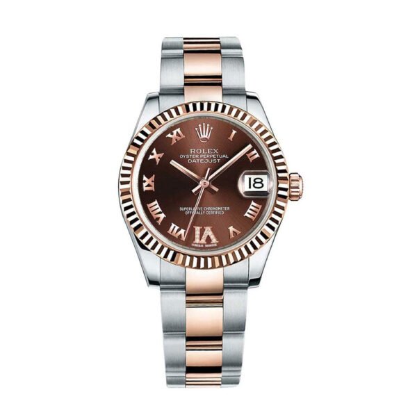 Rolex-Ladies-Watch-Datejust-31mm-Chocolate-dial-Watch-ref-178271-chodro.jpg Rolex Datejust 31mm – Ref: 178271 chodro – Chocolate Roman Dial, Two Tone Stainless Steel & 18K Rose Gold Oyster Bracelet Women’s Watch