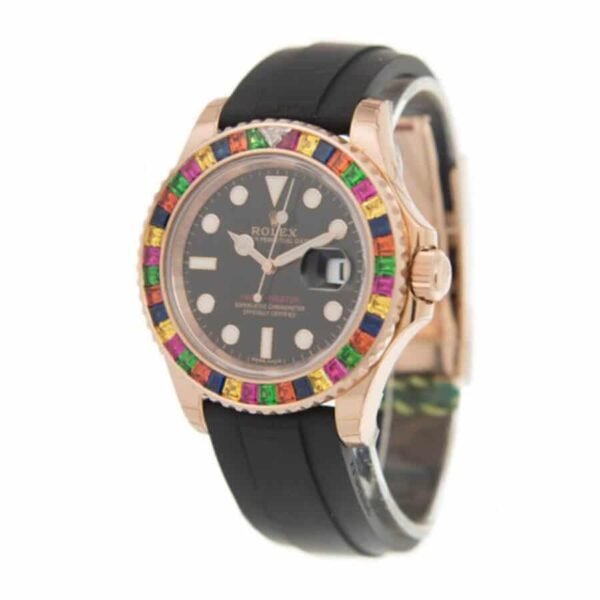 Rolex Perpetual Yacht-Master Gem-Set Bezel 116695 SATS Handcrafted Clone Quality