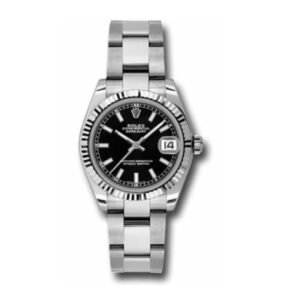 Rolex Datejust 31mm – Ref: 178274-0034 – Black Stick Dial, Stainless Steel Oyster Bracelet Watch