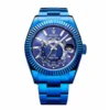 Rolex-Sky-Dweller-326934-World-Timer-Blue-DLC-Replica.webp Rolex Sky-Dweller 326934 “Blue Dial DLC” Superior Copy 1:1