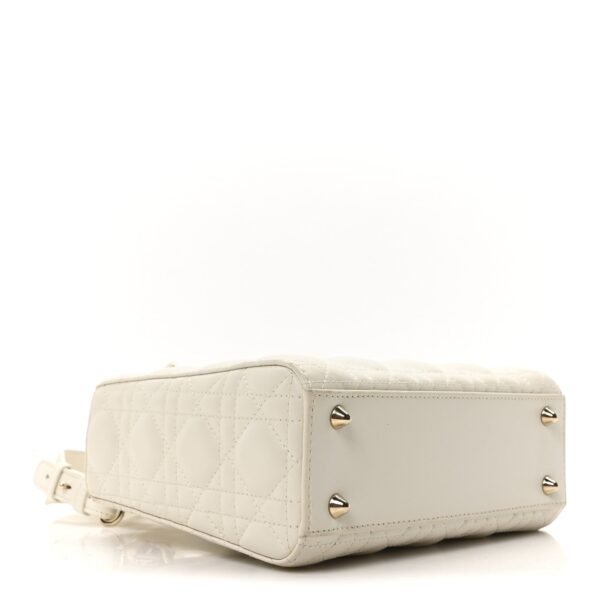 Lambskin Cannage Small My ABCDior Lady Dior White