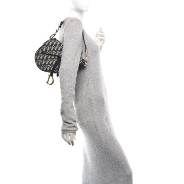 Oblique Saddle Bag Blue