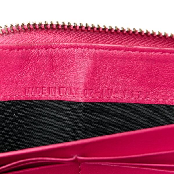 Patent Cannage Lady Dior Continental Wallet Pink