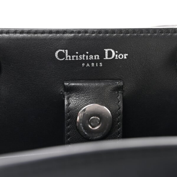 Smooth Calfskin Tri-Color Diorissimo Pocket Tote Black Blue Red