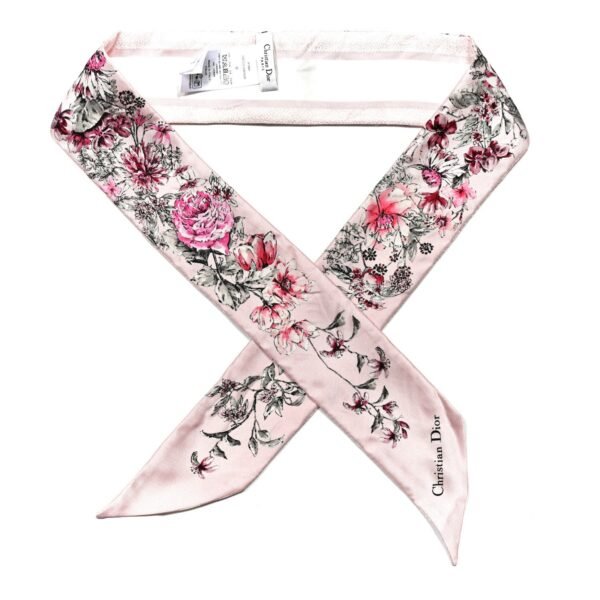 Silk Floral Mitzah Scarf Rose