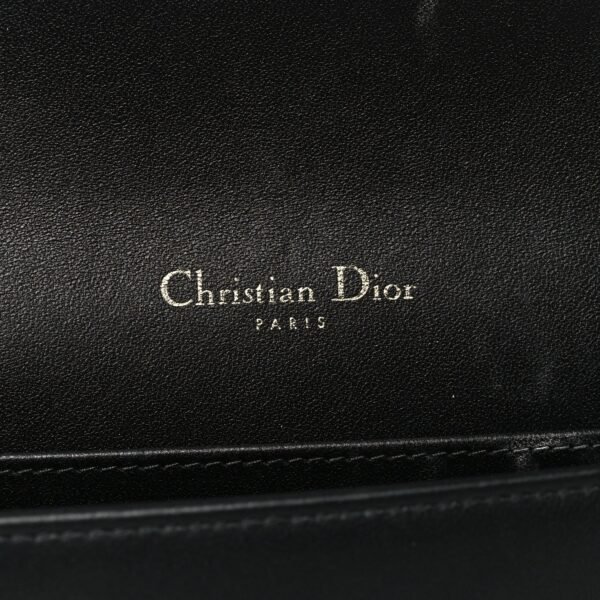 Lambskin Cannage Lady Dior Pouch Black