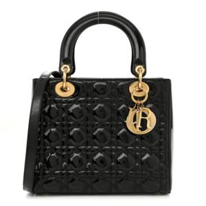 aa702d8aab1d21d793993e9faa90cc54.jpg Patent Cannage Medium Lady Dior Black