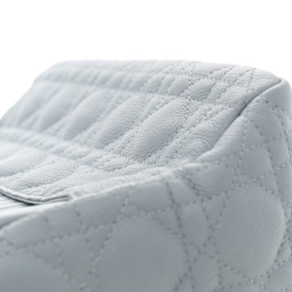 abe3a7e1746b694e767fa578762025e4.jpg Supple Calfskin Cannage Medium Caro Bag Ethereal Grey