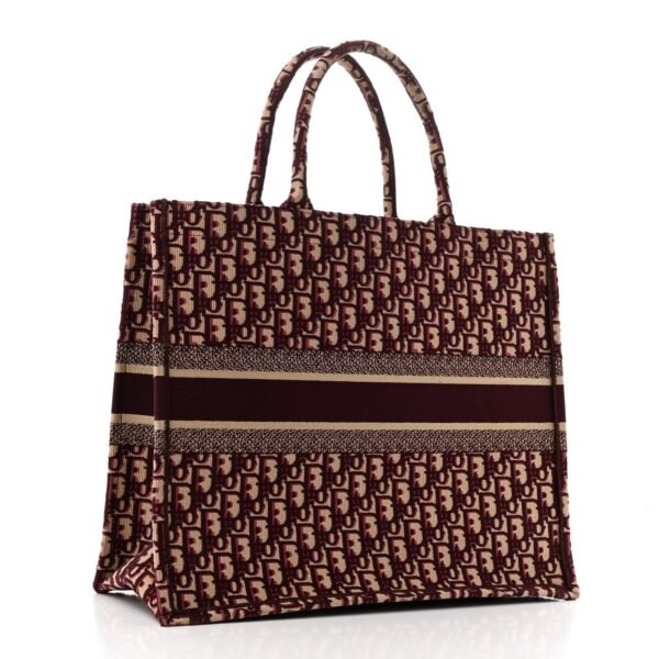 ac2501fe3d3cbda0afe88fef86dde129.jpg Oblique Large Book Tote Burgundy Multicolor