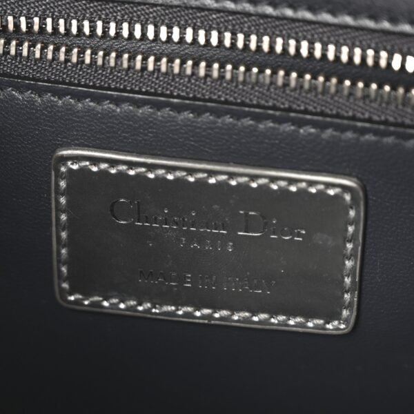 ac4d754290120a08b127bafba1a7f4a9.jpg Metallic Patent Micro-Cannage 30 Montaigne Flap Bag Silver