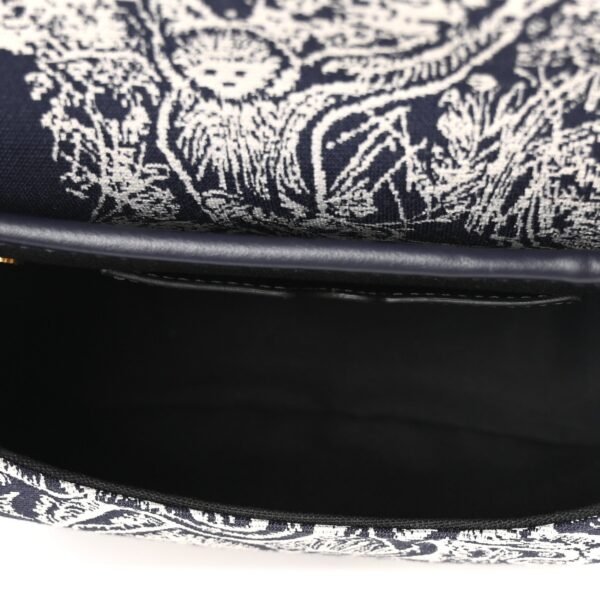 acb9881475d5ee05debad72494e22d42.jpg Canvas Toile de Jouy Reverse Embroidered Medium Bobby Flap Blue