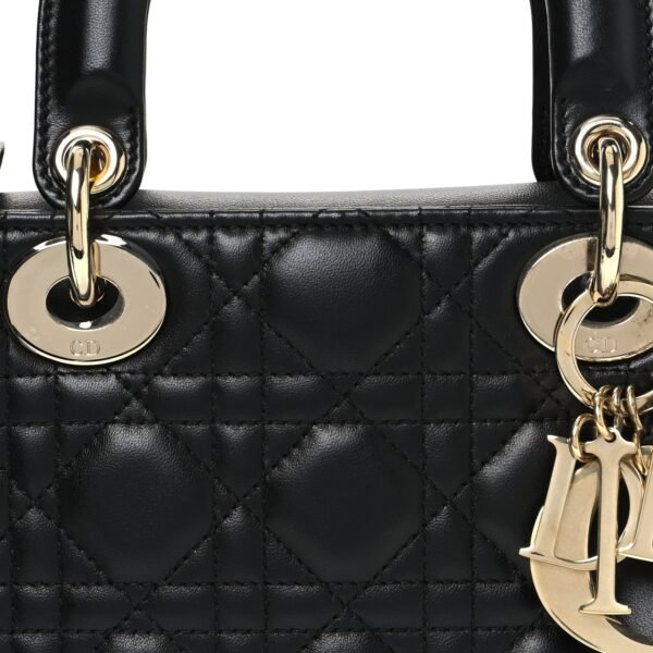 Lambskin Cannage Small My ABCDior Lady Dior Black