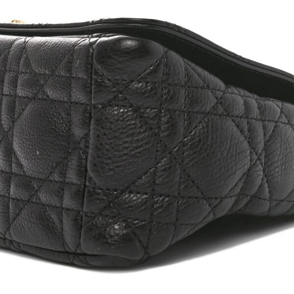 Calfskin Cannage Medium Caro Bag Black