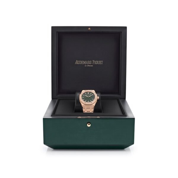 Audemars Piguet Royal Oak 15551OR.ZZ.1356OR.06  Selfwinding Rose Gold Khaki Green Dial