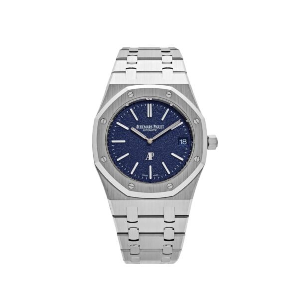 Audemars Piguet Royal Oak 16202BC.OO.1240BC.02 'Jumbo' Extra-Thin White Gold Grainy Blue Dial (2024)