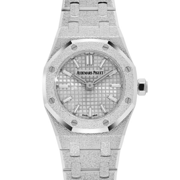Audemars Piguet Royal Oak 67630BC.GG.1312BC.01-B 'Mini' Frosted White Gold Quartz (2025)