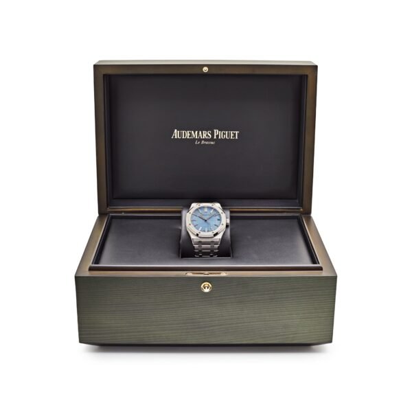 Audemars Piguet Royal Oak 15510BC.OO.1320BC.01 White Gold Blue Baguette Dial Limited Edition of 100