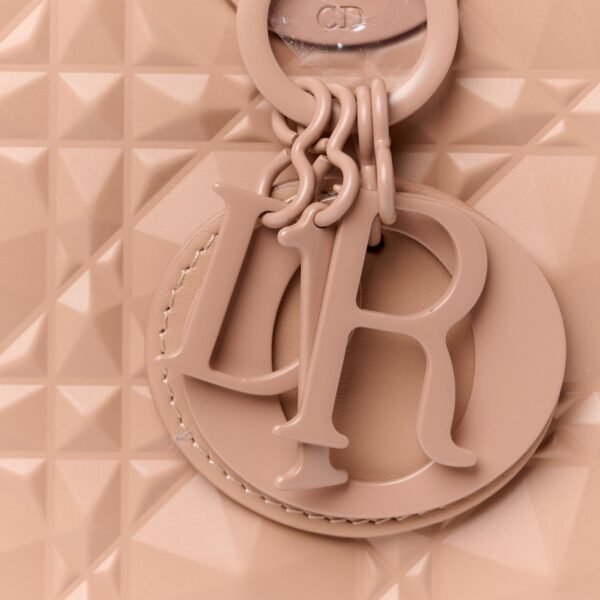 Calfskin Cannage Diamond Small My ABCDior Lady Dior Rose Des Vents