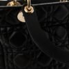 Lambskin Cannage Medium Lady Dior Black