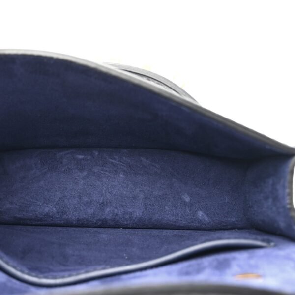 b2c76d687678349ce04aacc0c41df5e0.jpg Calfskin Mini J'Adior Chain Flap Bag Navy Blue