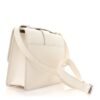 Ultra Matte Grained Calfskin 30 Montaigne Flap Bag White