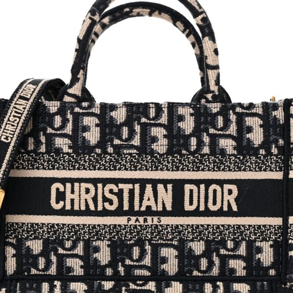 Oblique Mini Book Tote With Strap Blue Multicolor