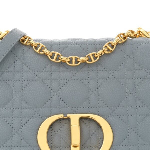 b3659dc0494a3c5c8d0a5464470b7194.jpg Supple Calfskin Cannage Medium Caro Bag Ethereal Grey