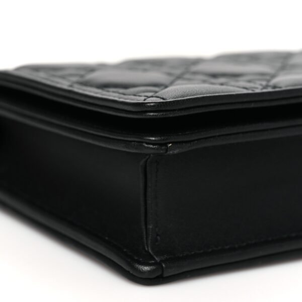 Lambskin Cannage Lady Dior Pouch Black