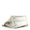 Metallic Calfskin Medium Diorever Flap Silver