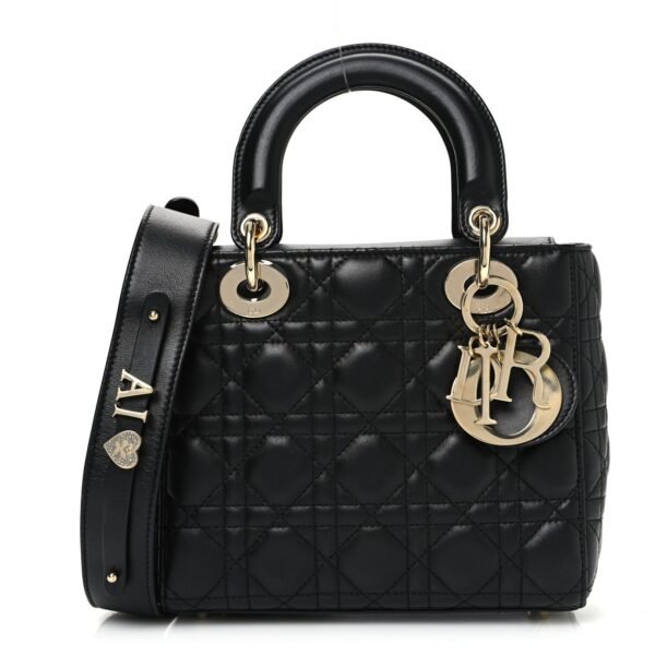 Lambskin Cannage Small My ABCDior Lady Dior Black