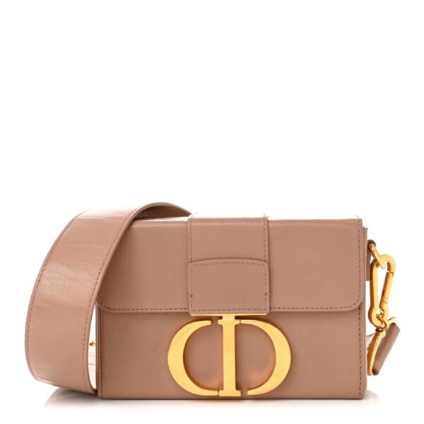 b9e9fd50b3a77fe04b97925911138836.jpg Smooth Calfskin Micro 30 Montaigne Flap Bag Pale Pink