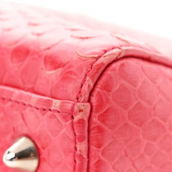 Snakeskin Medium Lady Dior Pink