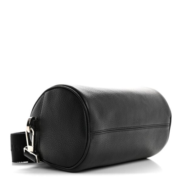 HOMME Grained Calfskin Mens Roller Messenger Black