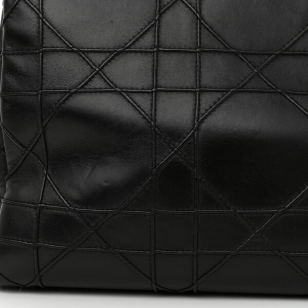 Lambskin Macrocannage Granville Tote Black