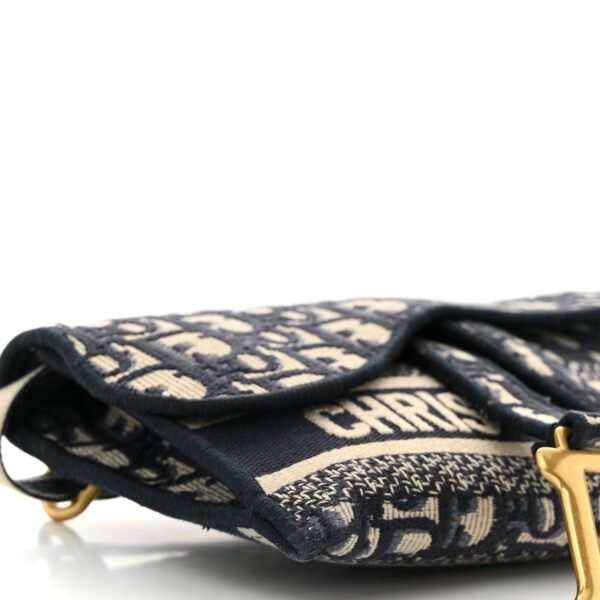 Oblique Slim Saddle Pouch Blue