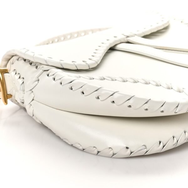 be6bc6b931dab10d707ee974352a3d68.jpg Calfskin Braided Saddle Bag White