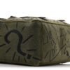 Canvas Embroidered Graffiti Diorcamp Messenger Green Black