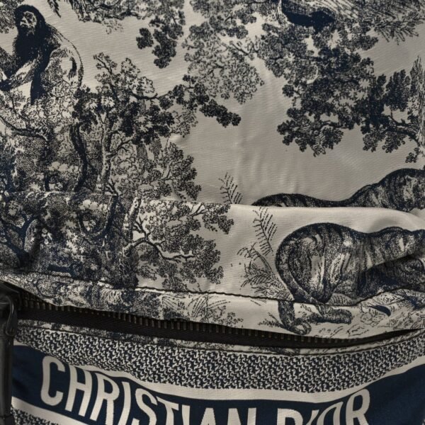 Nylon Technical Fabric Toile De Jouy Small Diortravel Backpack Blue