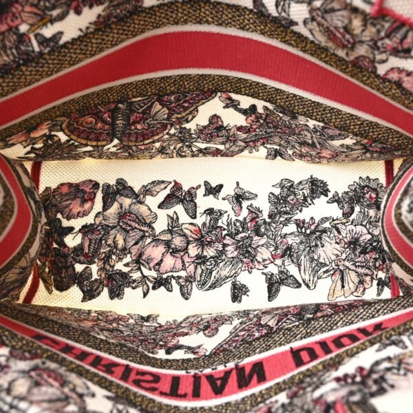 c9f8da8ad63fdf4cd2730e053eddc9ae.jpg Canvas Embroidered Medium Butterfly Print Book Tote Multicolor