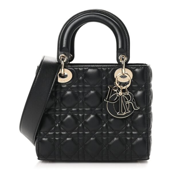 Lambskin Cannage Small My ABCDior Lady Dior Black