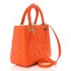 cb4b6e71313b1d55659d8e9486236894.jpg Lambskin Cannage Medium Lady Dior Orange