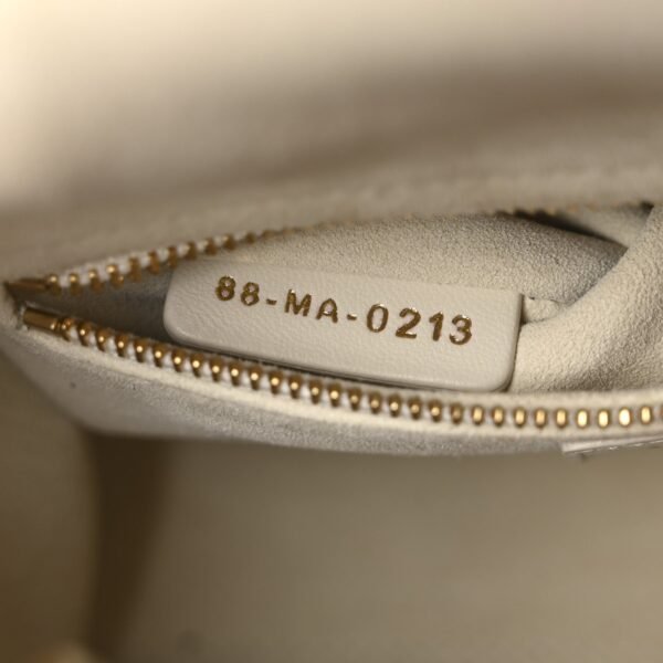 Lambskin Cannage Small My ABCDior Lady Dior White