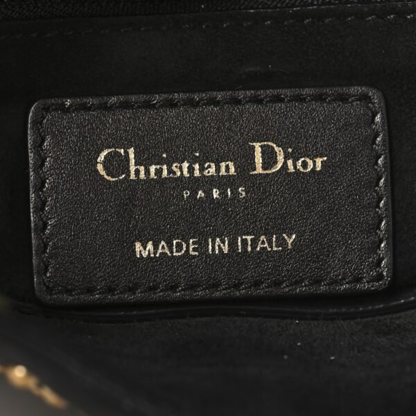 cfa85612aff6f6a78cd0127ef99b0926.jpg Lambskin Studded Mini Supple Lady Dior Black