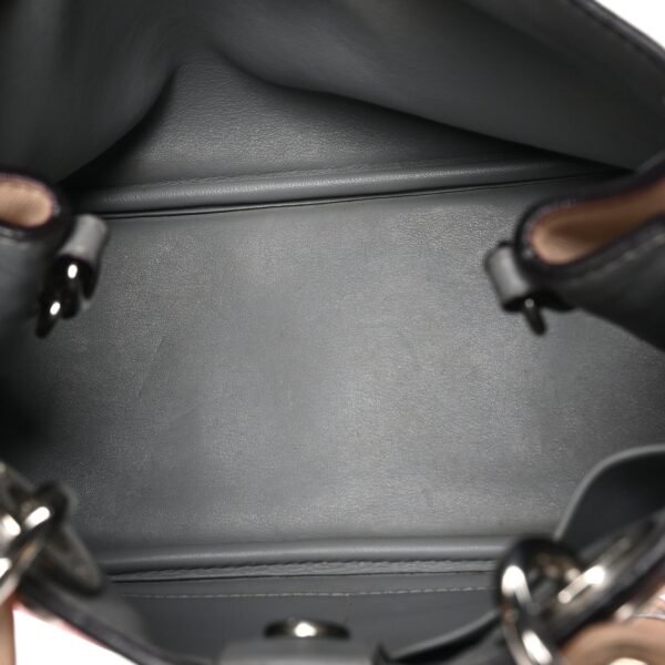 Smooth Calfskin Mini Tri-Color Diorissimo Tote Pink Grey Beige