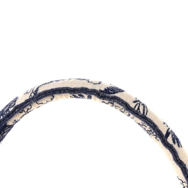 Canvas Embroidered Medium Dioriviera Toile De Jouy Reverse Book Tote Blue