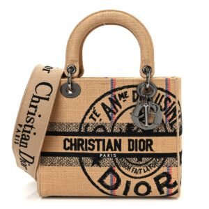 d7f155f2c295cc1b0903c6163acaa66d.jpg Canvas Jute Embroidered Medium Lady D-Lite Beige Multicolor