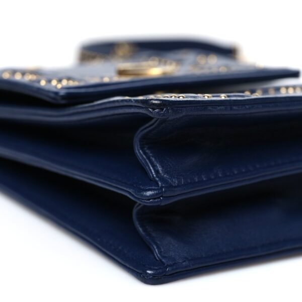 d8e24d728c4b99f816770eaed028993e.jpg Lambskin Studded Vertical Diorama Indigo