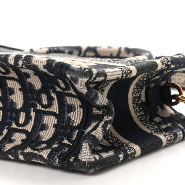 Oblique Mini Book Tote With Strap Blue Multicolor