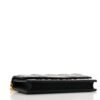 Supple Calfskin Caro Pouch with Chain Black