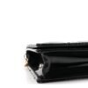 Patent Cannage Lady Dior Chain Wallet Black